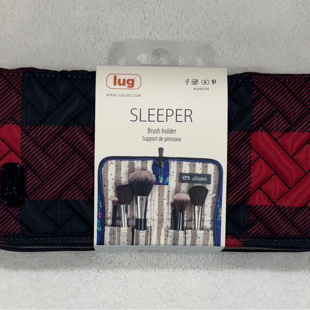 Lug Sleeper Brush Holder - Red and Black